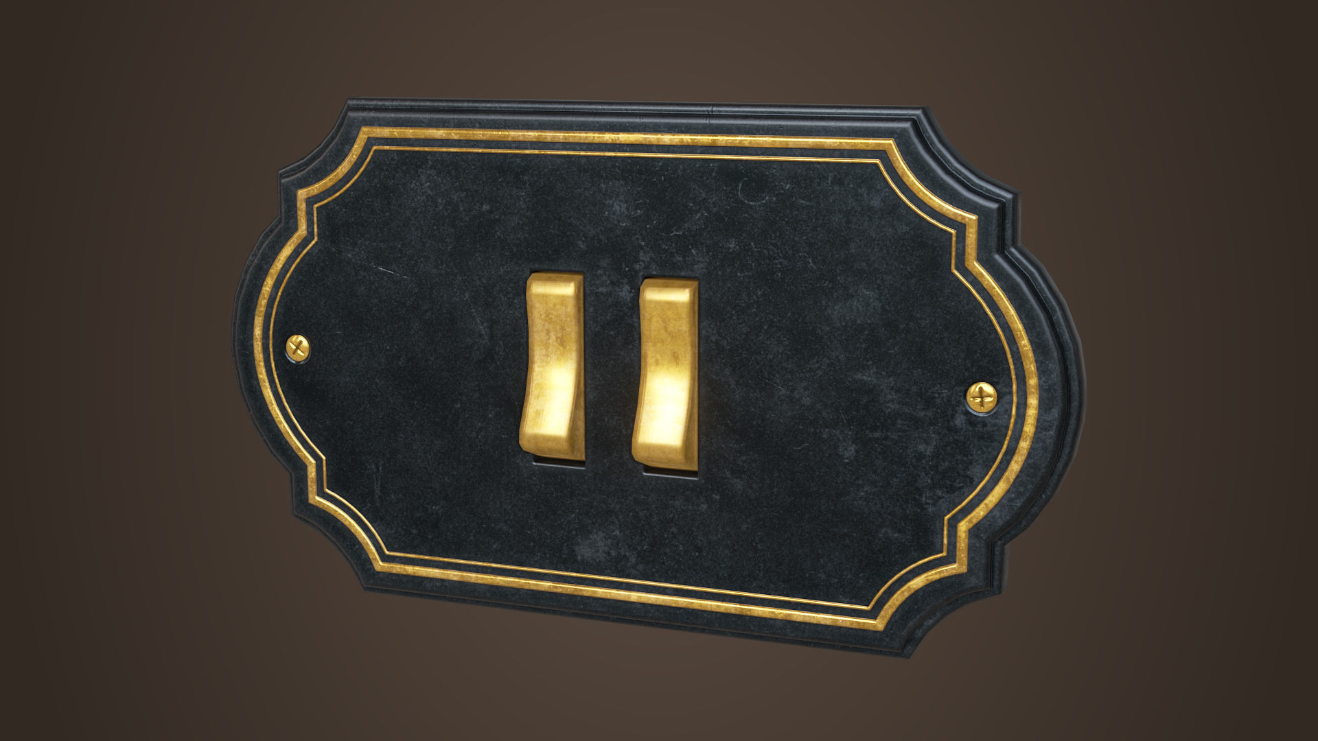 Vintage light switches Model set Low-poly 3D model_7