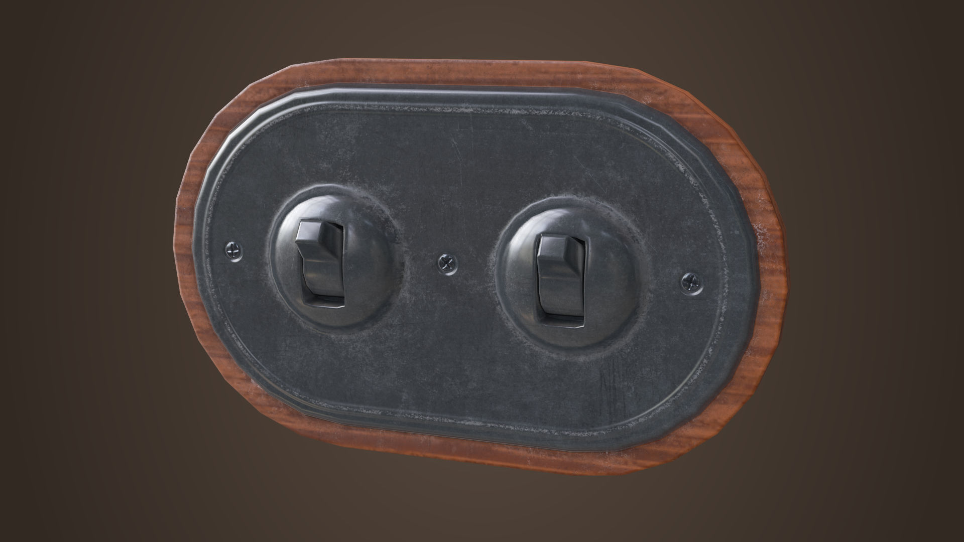 Vintage light switches Model set Low-poly 3D model_10