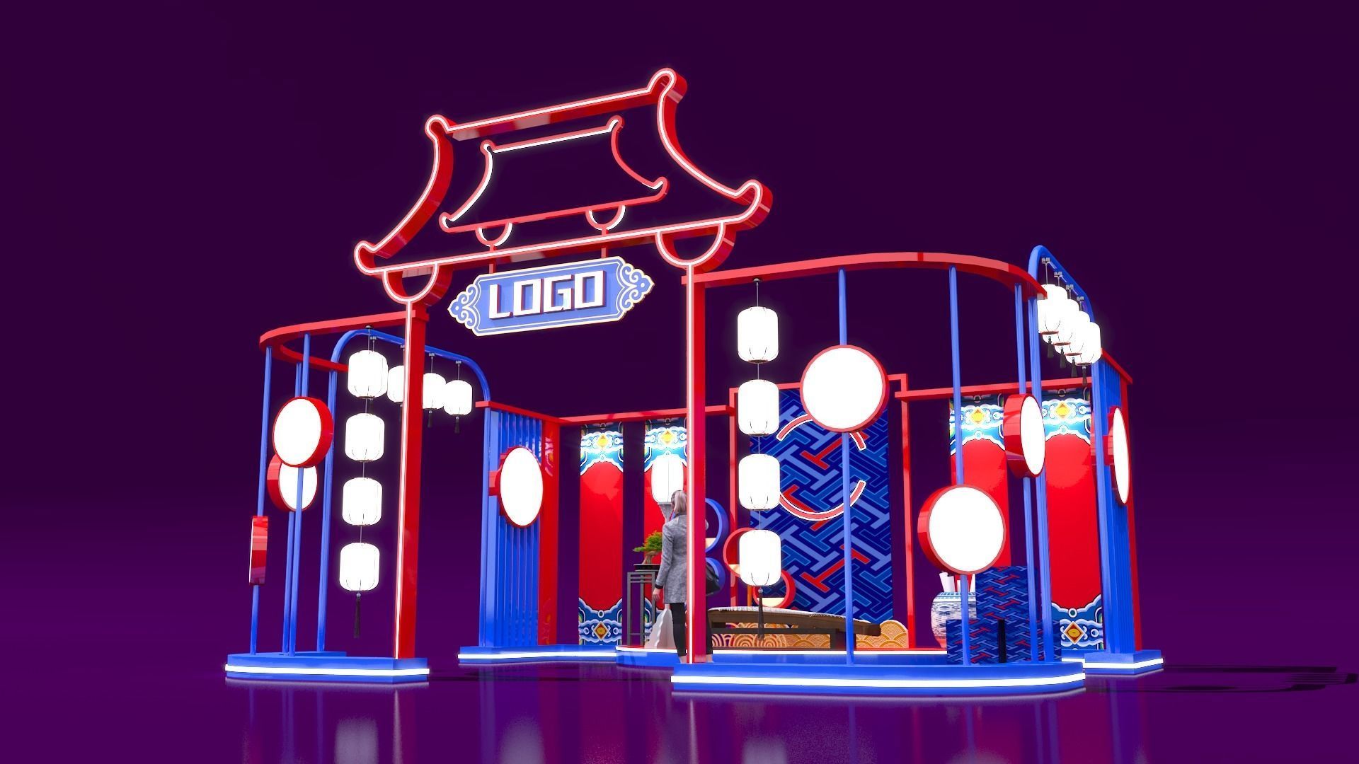 Mei Chen Low-poly 3D model_2