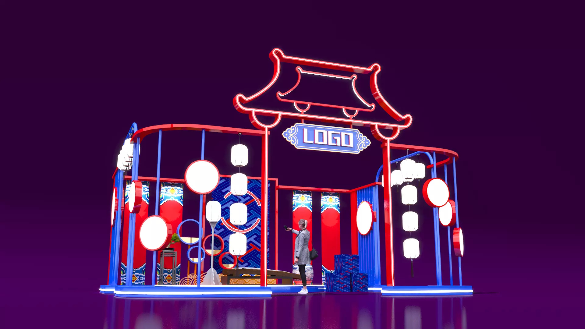 Mei Chen Low-poly 3D model_0