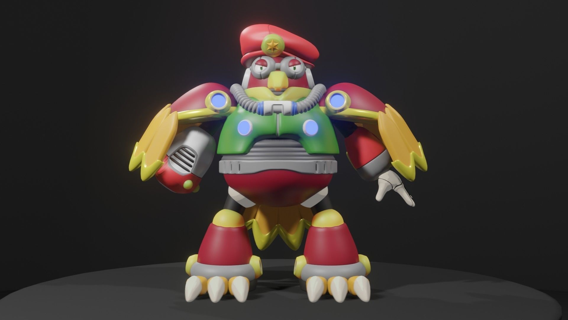 Storm Owl 3D model_2