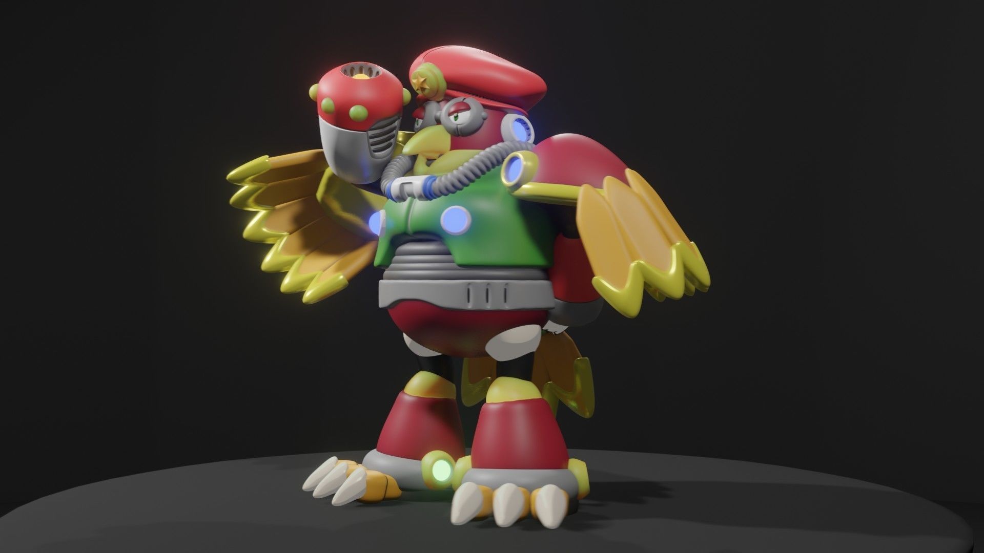 Storm Owl 3D model_9