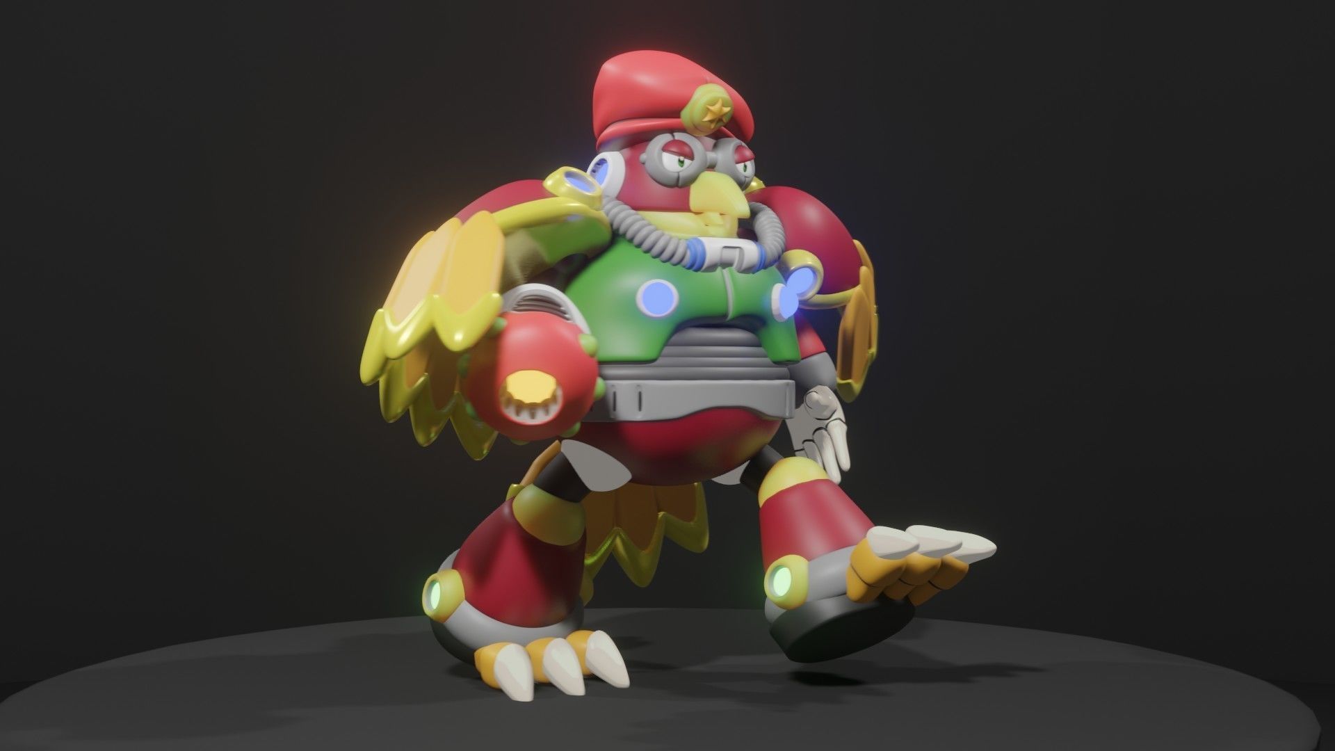 Storm Owl 3D model_4