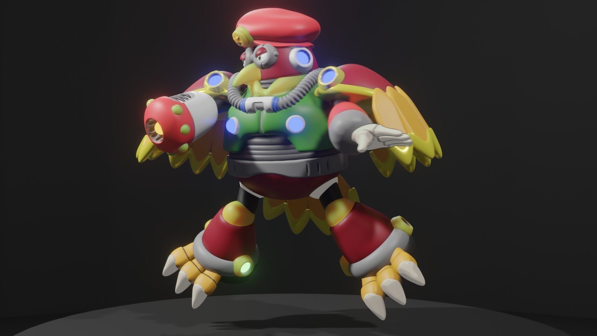 Storm Owl 3D model_10