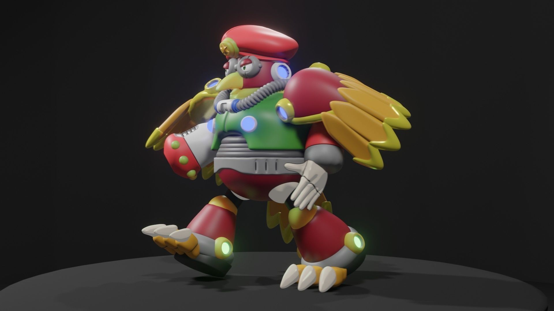 Storm Owl 3D model_3