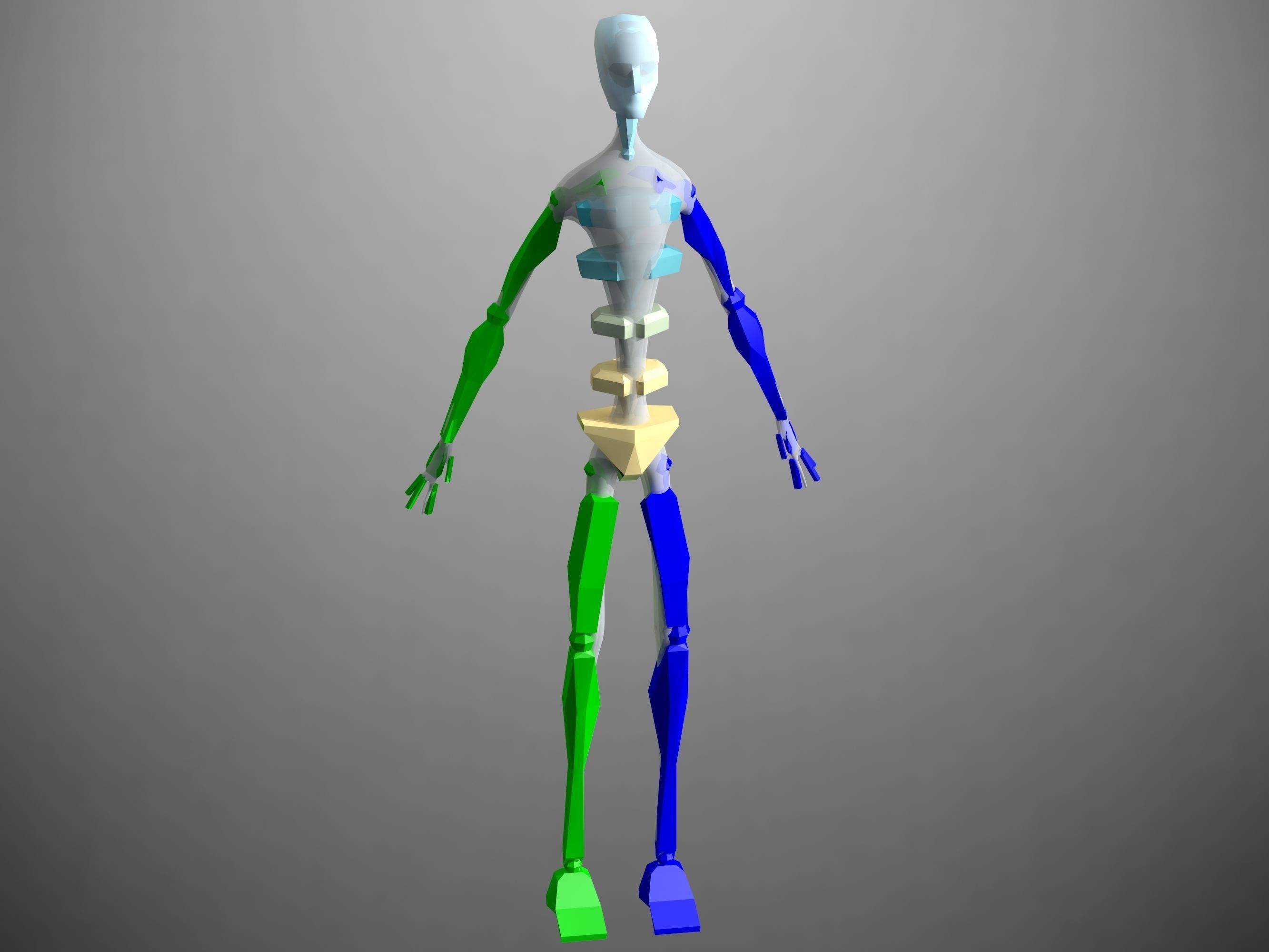 Alien from AI Artificial Intelligence Low-poly 3D model_13