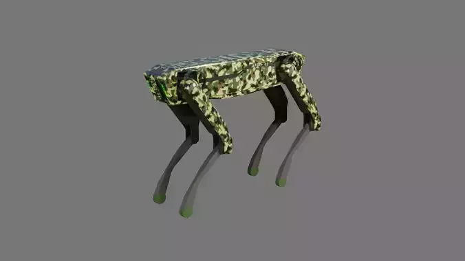 Robotic Dog - Low Poly  PBR- Game Ready Low-poly 3D model