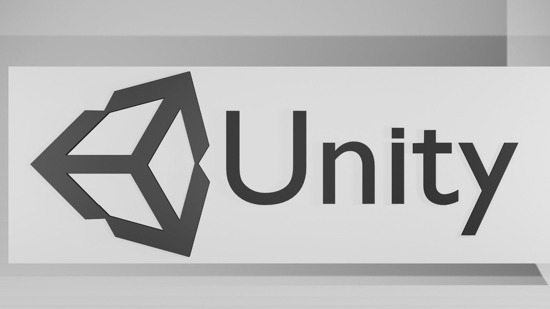 Unity Logo Free low-poly 3D model_4