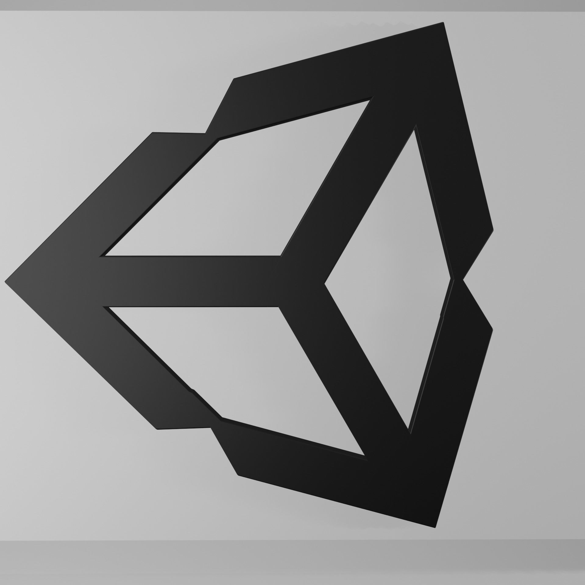 Unity Logo Free low-poly 3D model_1