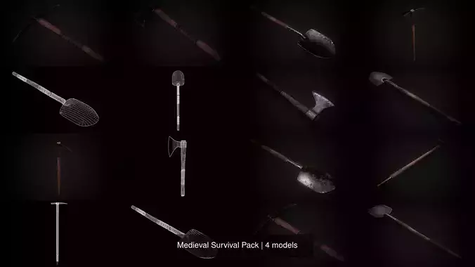 Medieval Survival Pack 3D Model Collection