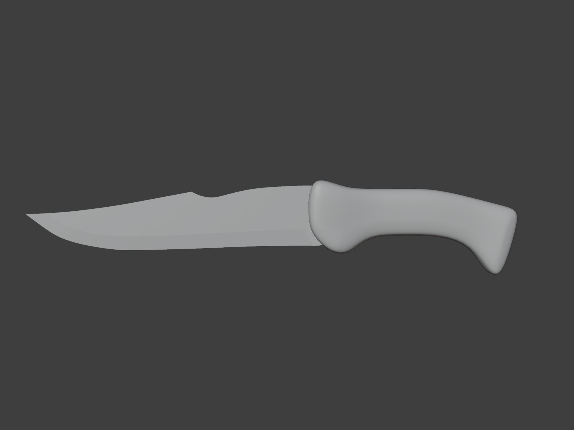 Hunting Knife 3d model Free low-poly 3D model_7