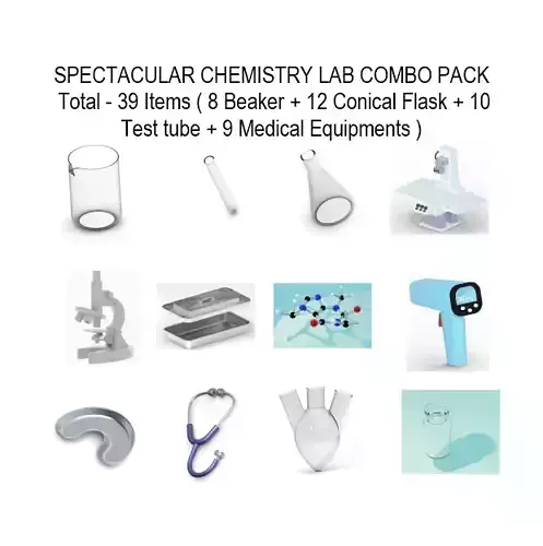 SPECTACULAR CHEMISTRY LAB COMBO PACK 3D Model Collection
