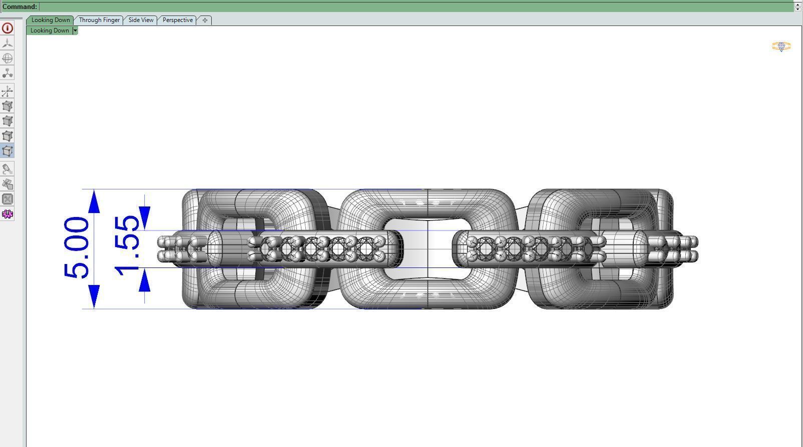 Gold ring B 3D print model_6