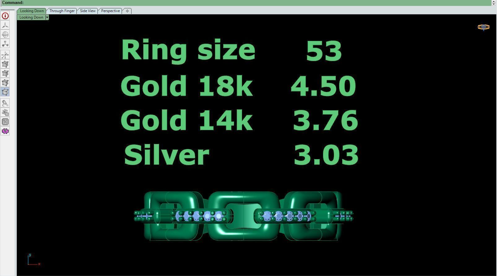 Gold ring B 3D print model_10