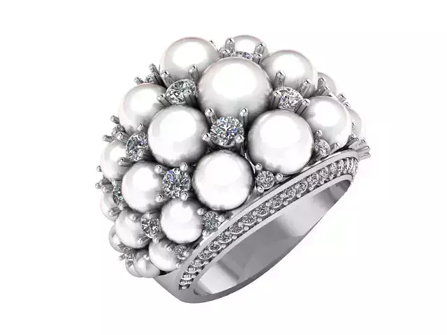 pearl Dimond ring