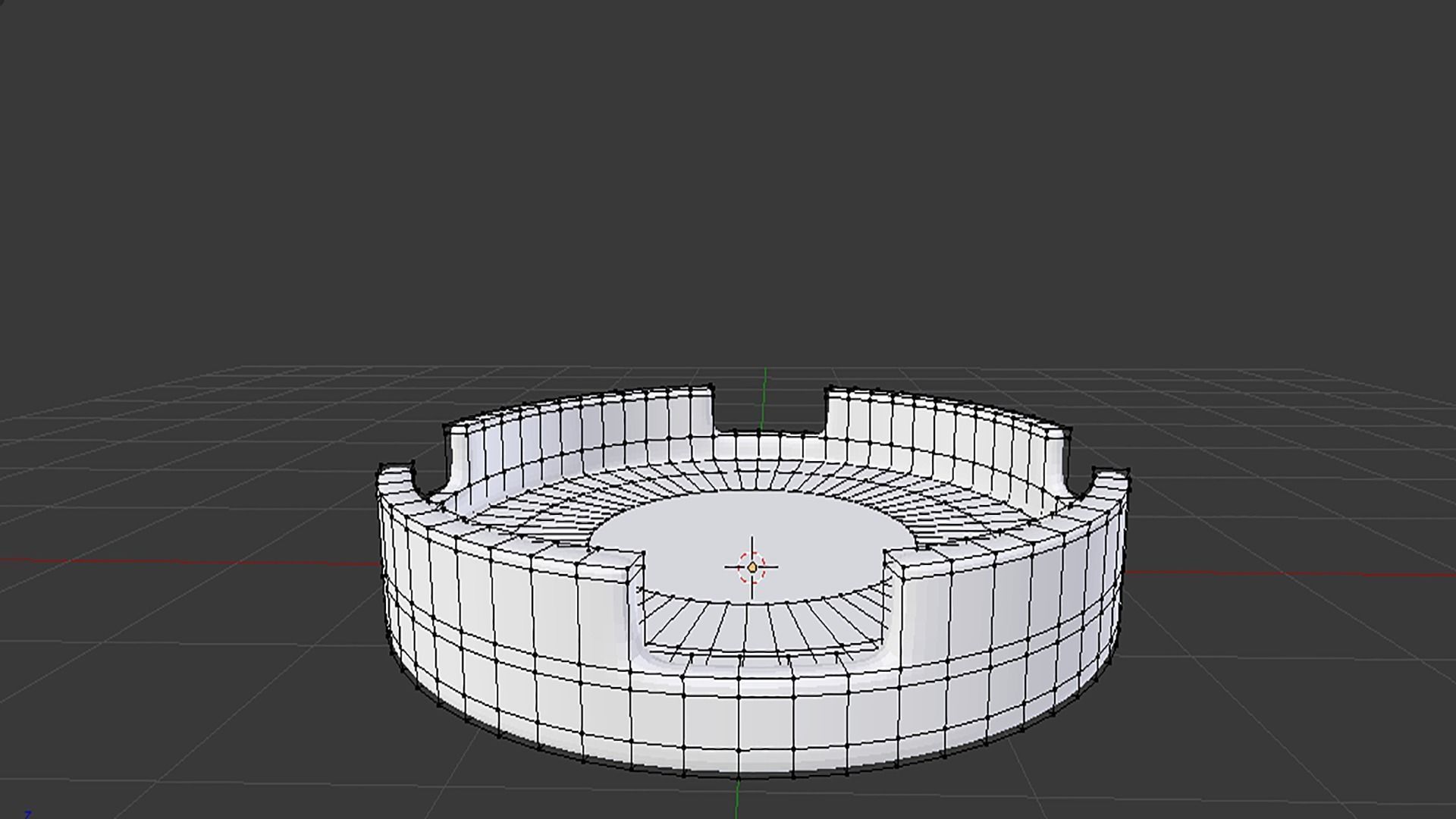 Ashtray glass 3D model_1