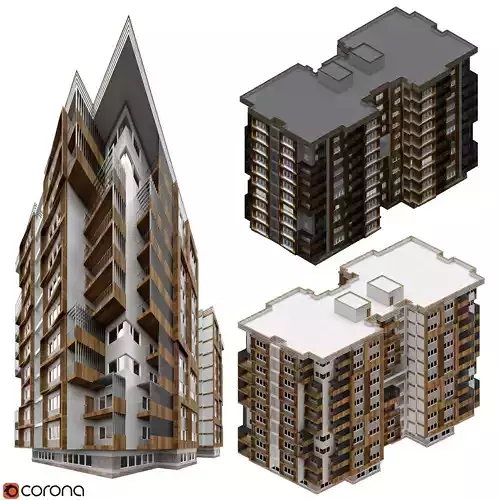 Residential Building 3D model