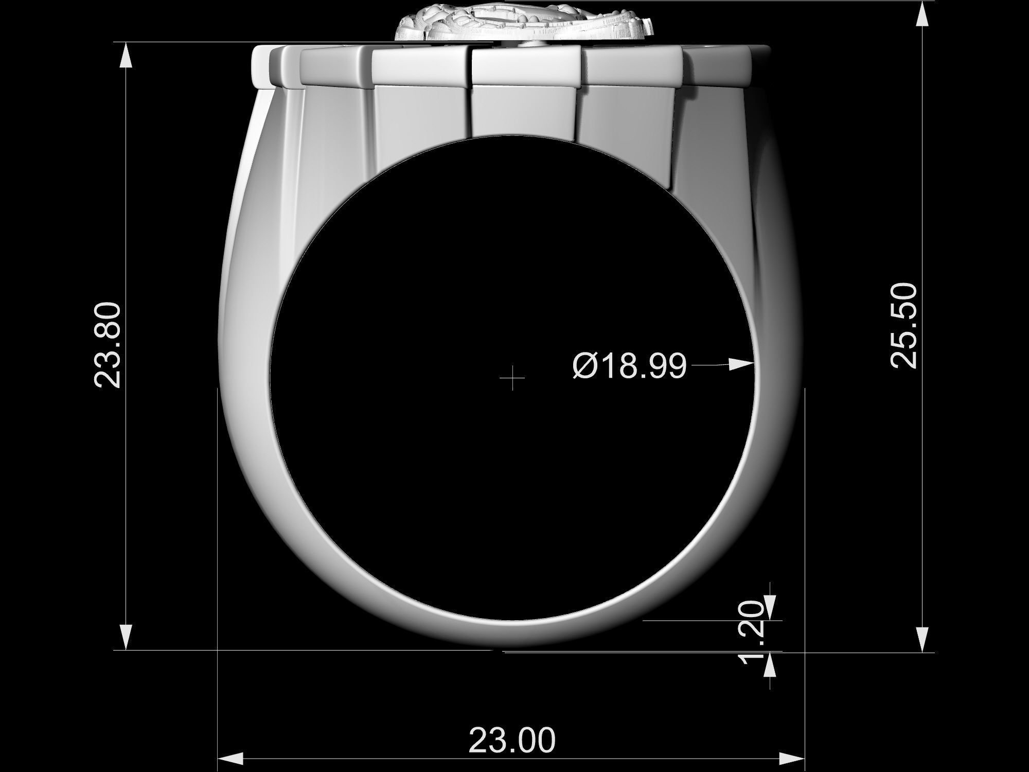 Dragon Ring 3D print model_13