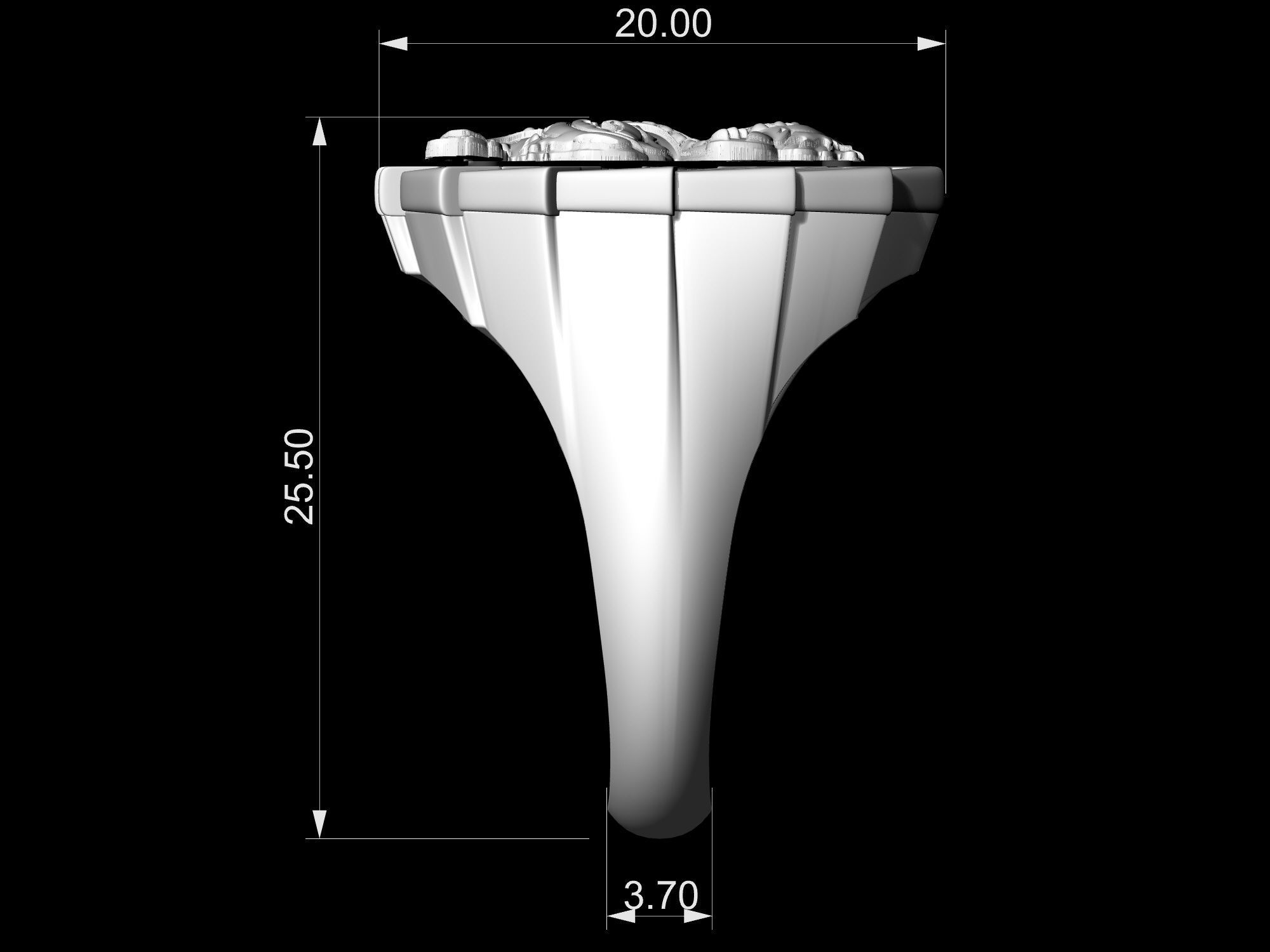 Dragon Ring 3D print model_14