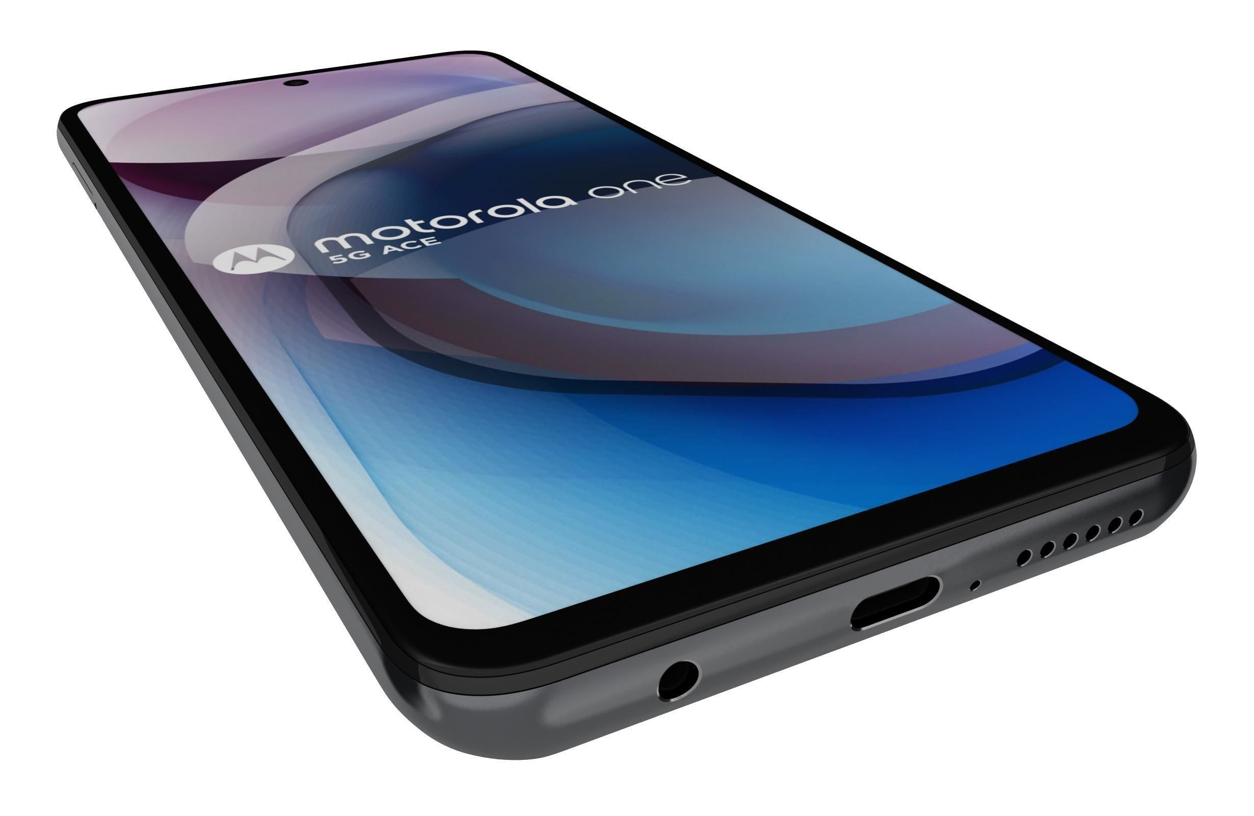 Motorola One 5G Ace Volcanic Gray 3D model_12