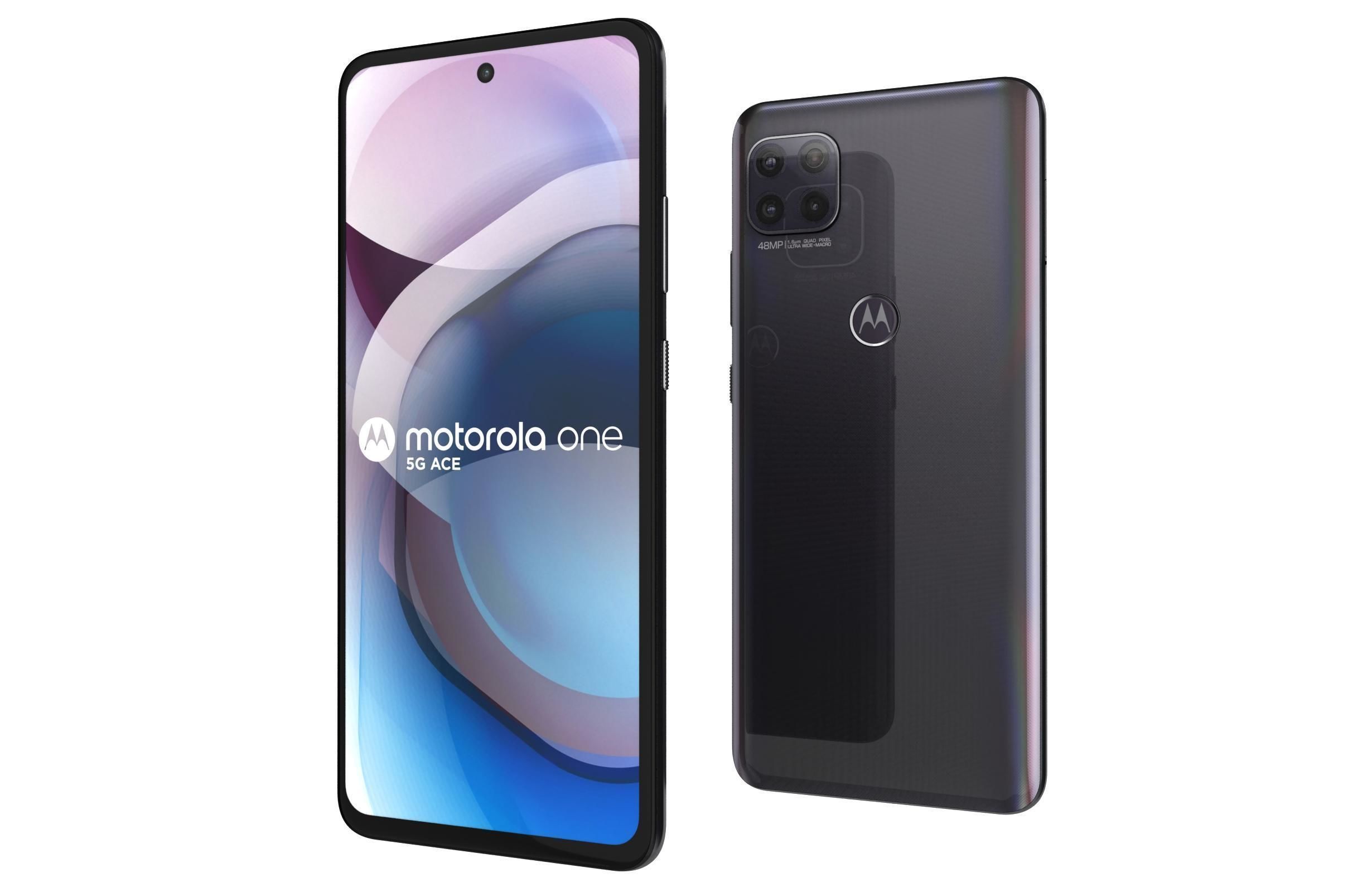 Motorola One 5G Ace Volcanic Gray 3D model_6