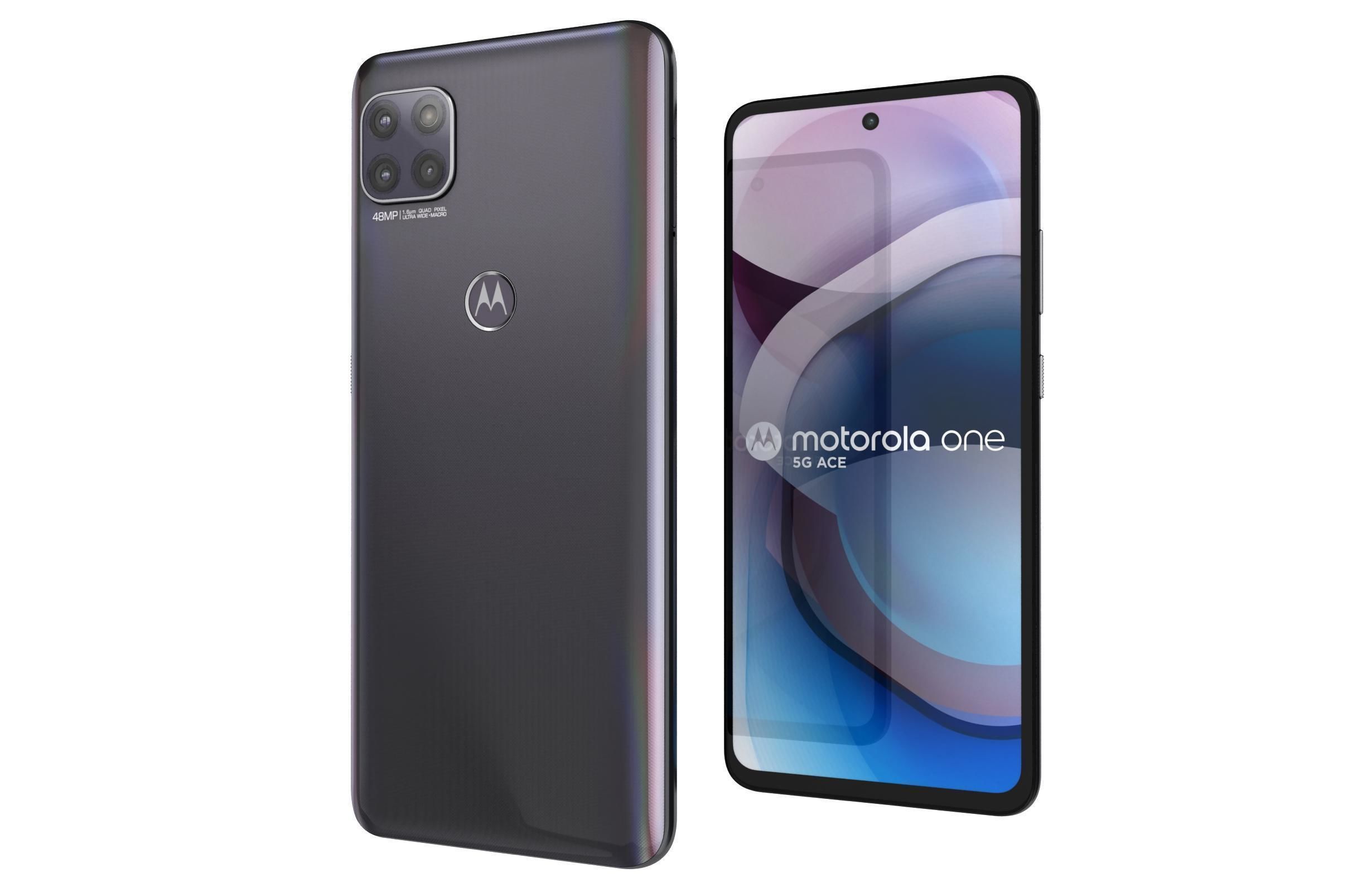 Motorola One 5G Ace Volcanic Gray 3D model_7