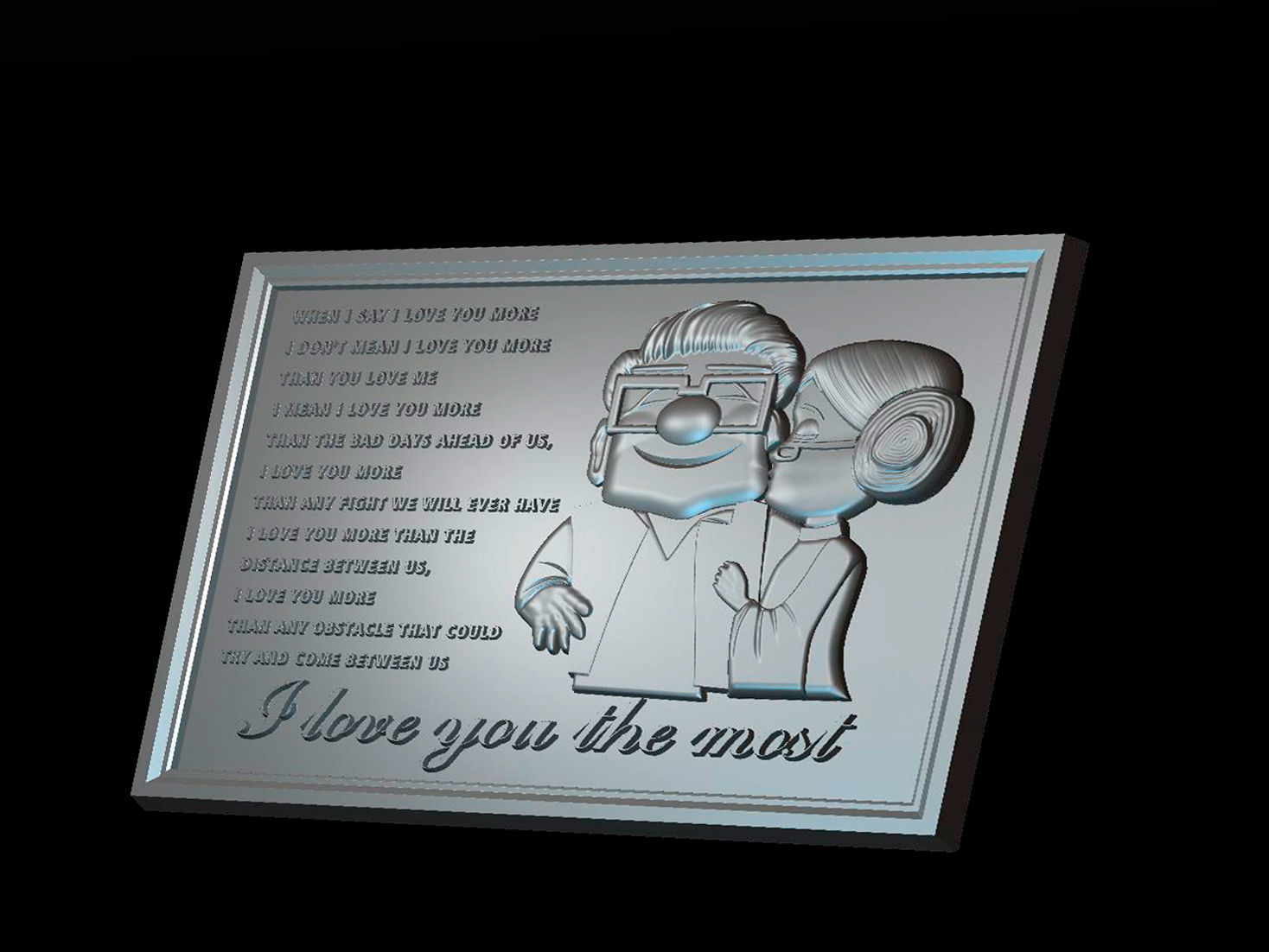 Love 3d model for cnc machines and 3d printers 3D model_2