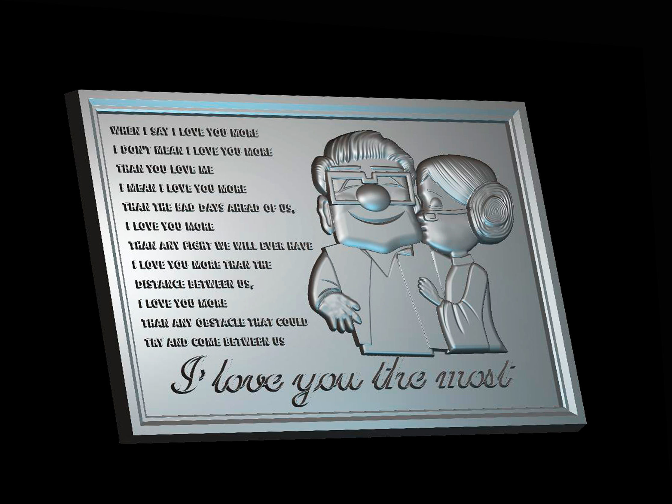 Love 3d model for cnc machines and 3d printers 3D model_1