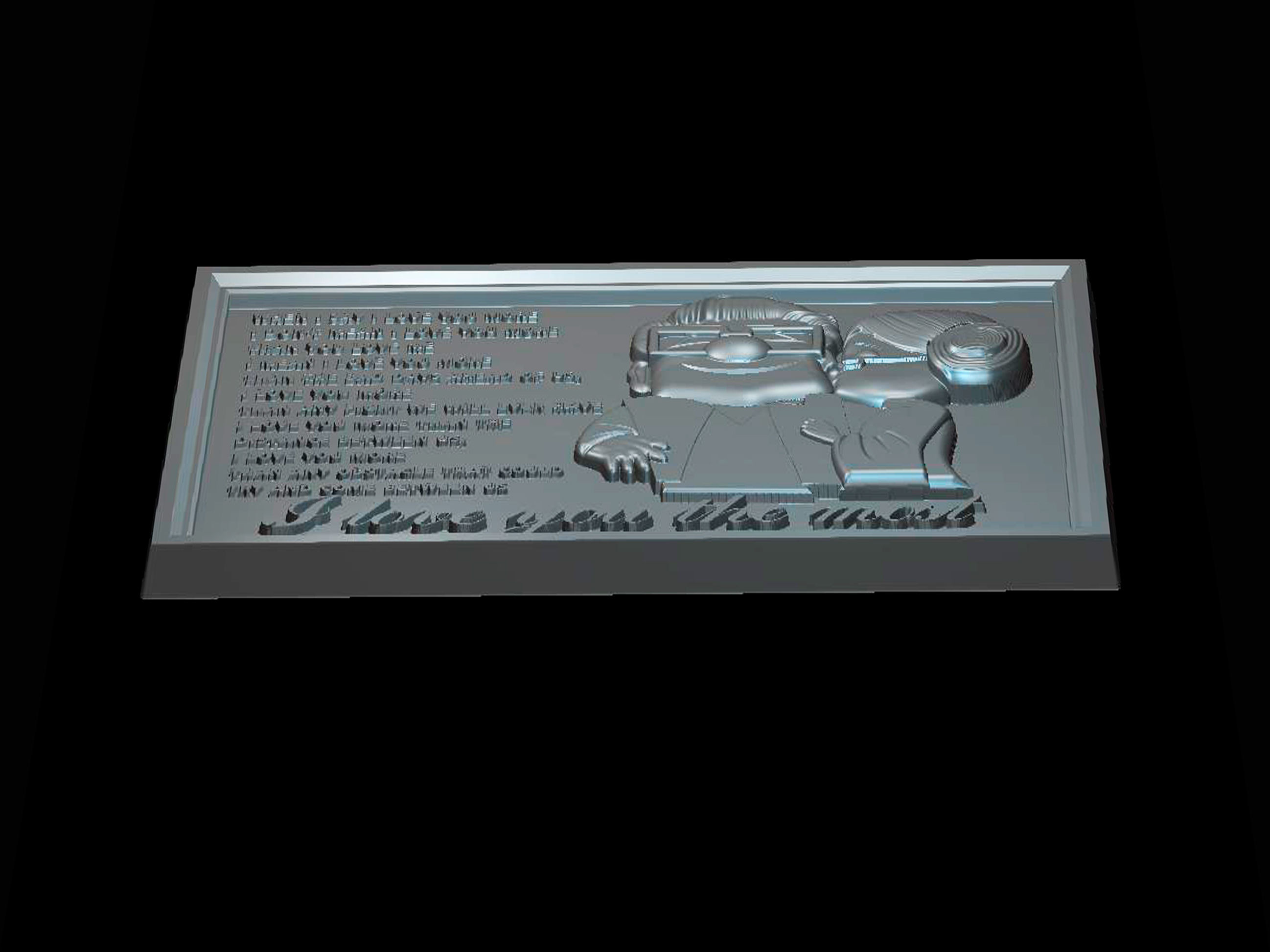 Love 3d model for cnc machines and 3d printers 3D model_3