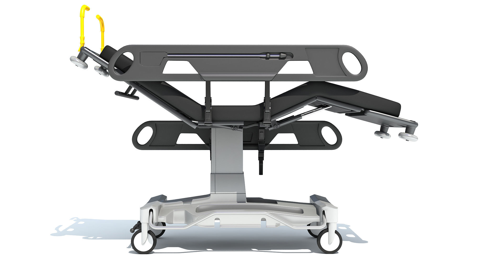 Patient Transfer Stretcher Trolley 3D model_5