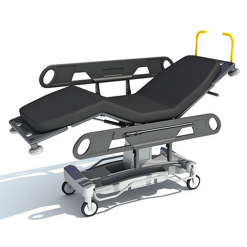Patient Transfer Stretcher Trolley 3D model