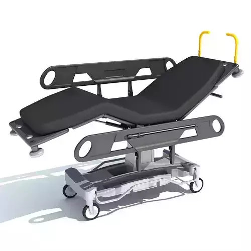 Patient Transfer Stretcher Trolley 3D model