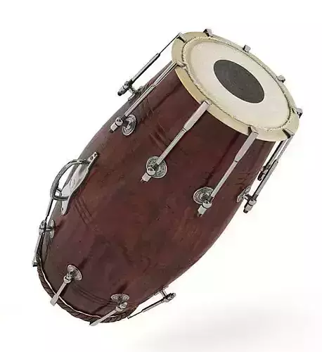 Drum Cherry Wood Sterling Sliver
