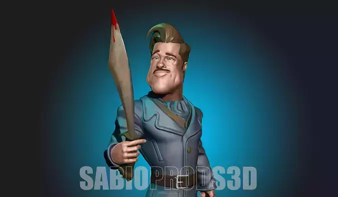 ALDO RAINE BRAD PITT INGLORIOUS BASTERDS sabioprods3d 3D print model