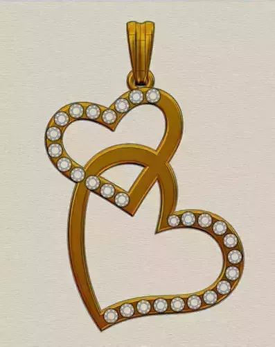 hearths gift pendant  with stones