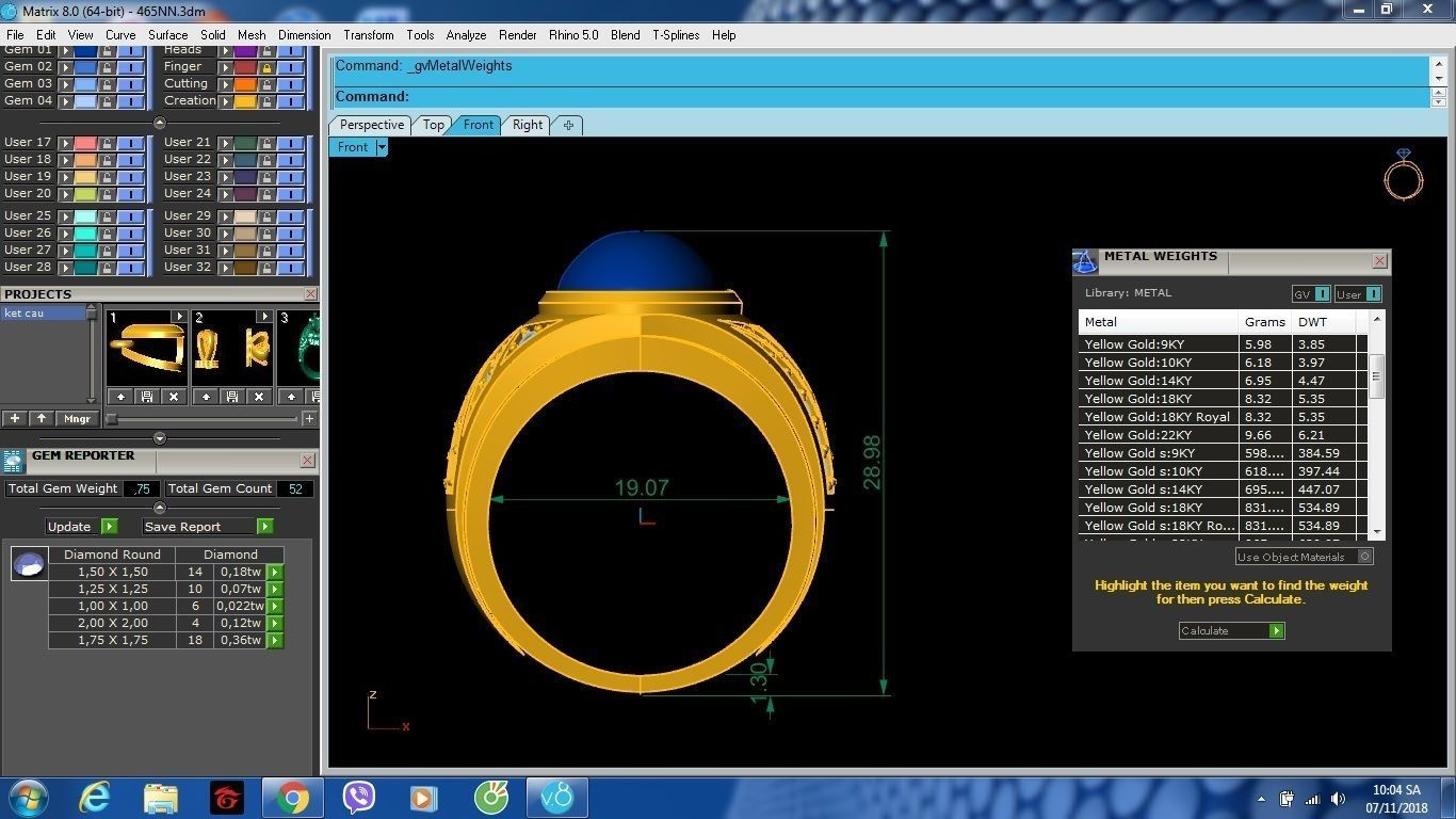 ruby oval fengshui ring for men 959 3D print model_6