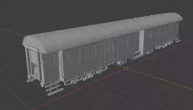 H0 1-87 scale Umbauwagen BD4yg 2nd class with luggage room