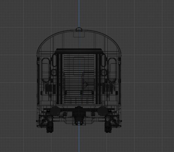 H0 1-87 scale Umbauwagen BD4yg 2nd class with luggage room 3D print model_7