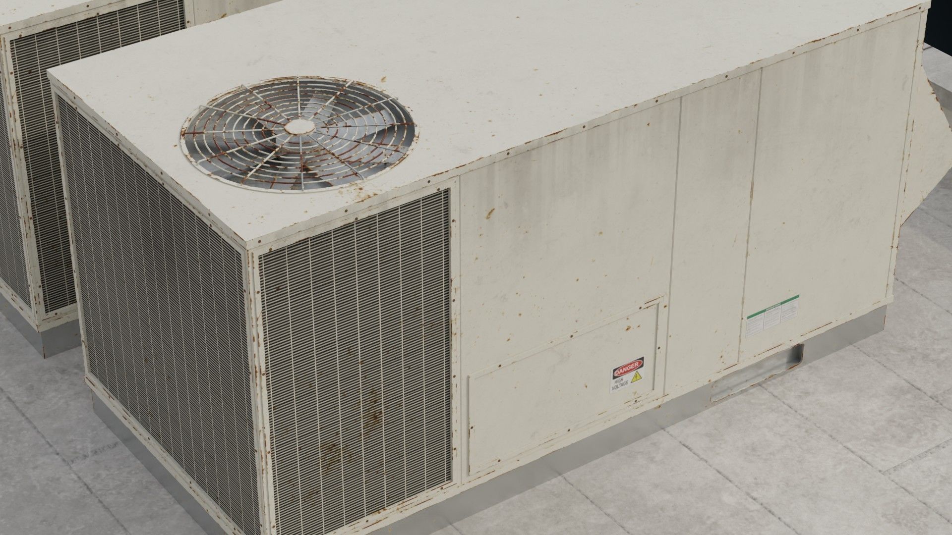 Building 13 Low-poly 3D model_7