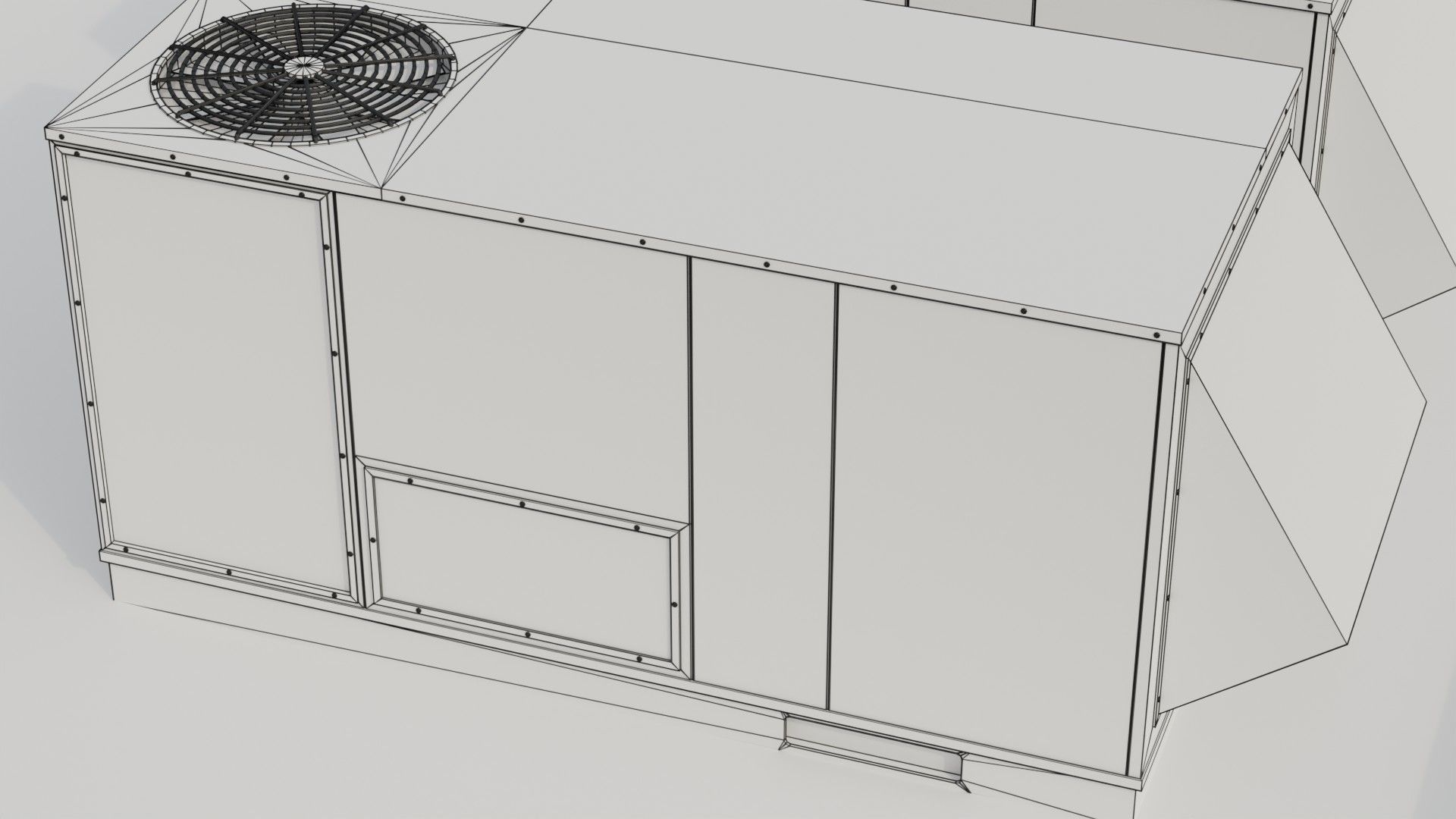 Building 13 Low-poly 3D model_11