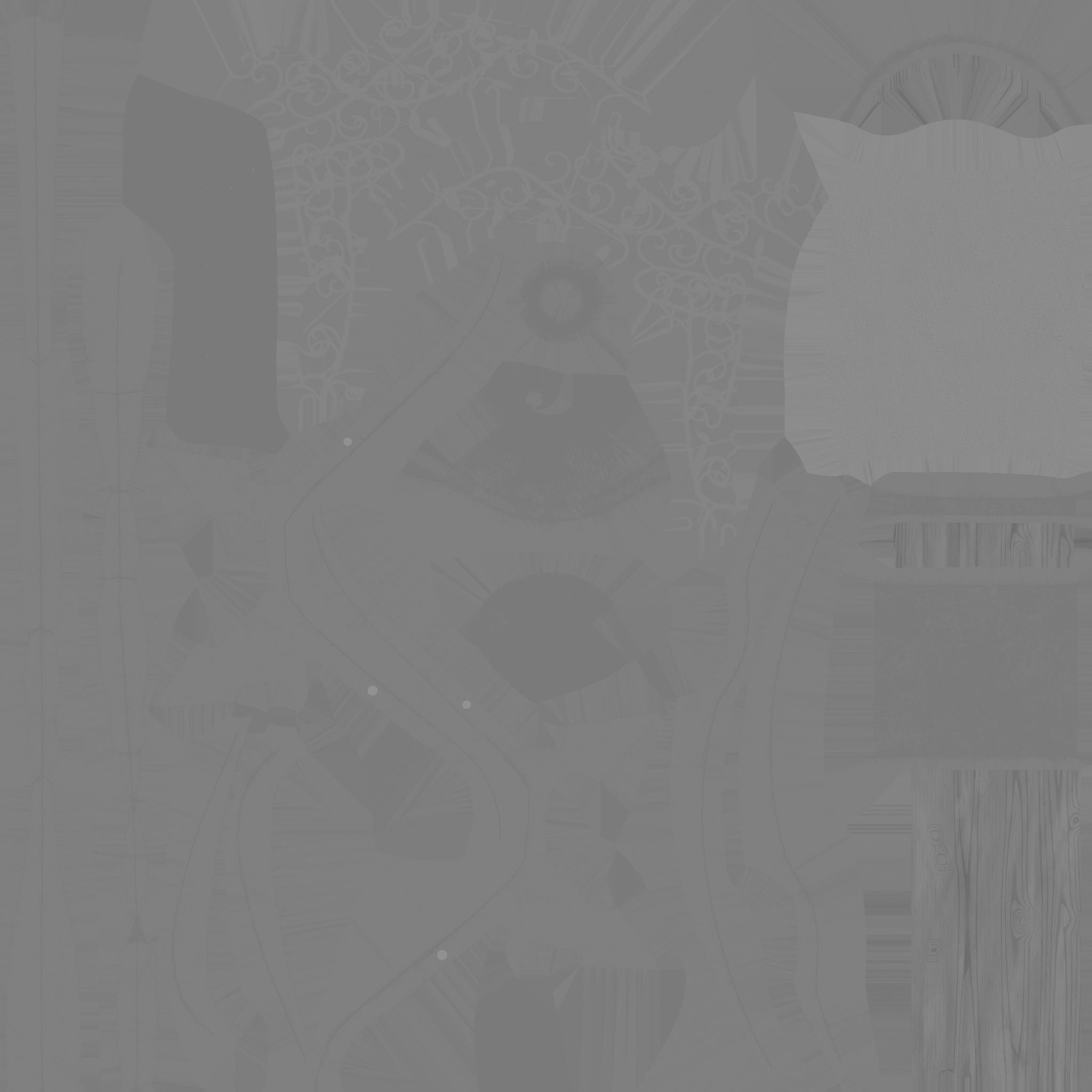 Medieval Battle Axe 01 Metal Wood - Fantasy Weaponry Low-poly 3D model_20