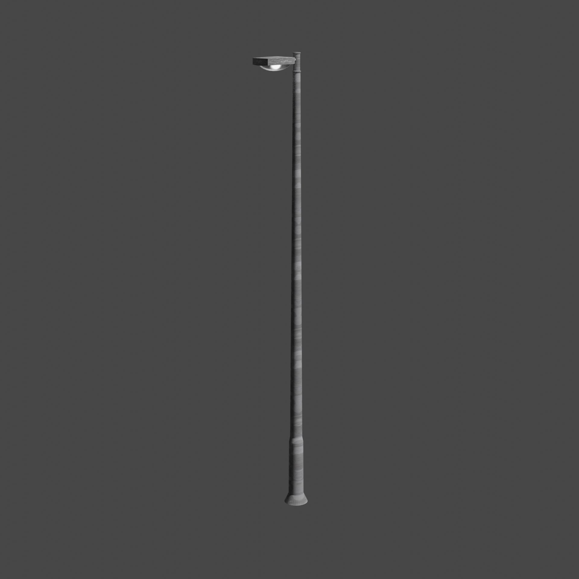 Streetlight street lamp Low-poly 3D model_3
