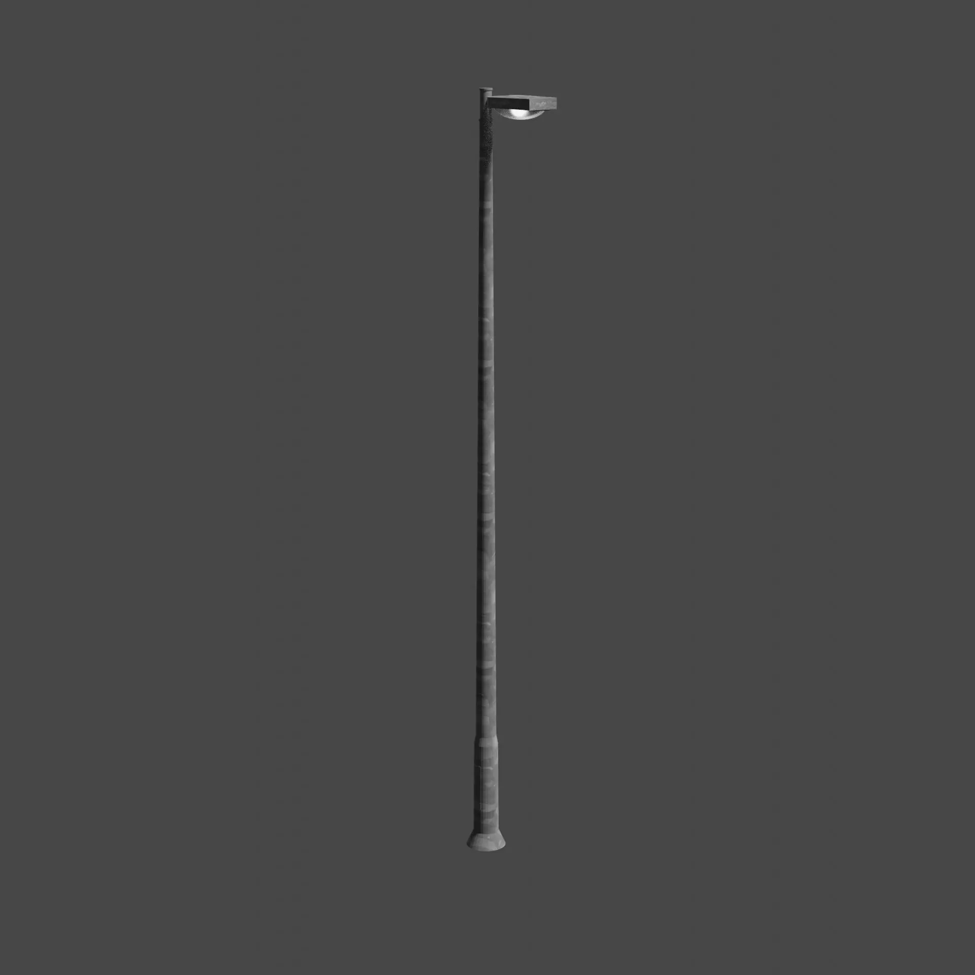 Streetlight street lamp Low-poly 3D model_0