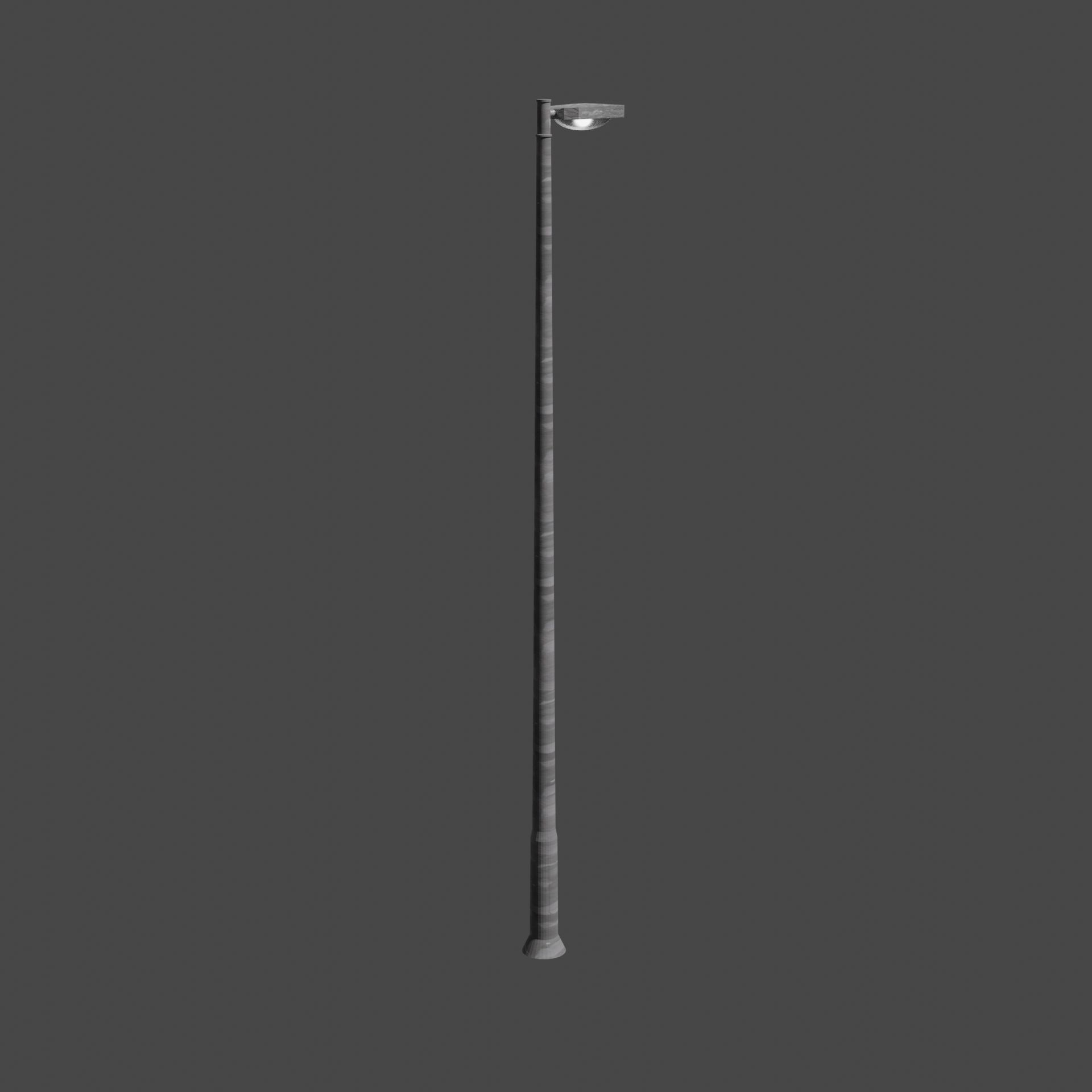 Streetlight street lamp Low-poly 3D model_1
