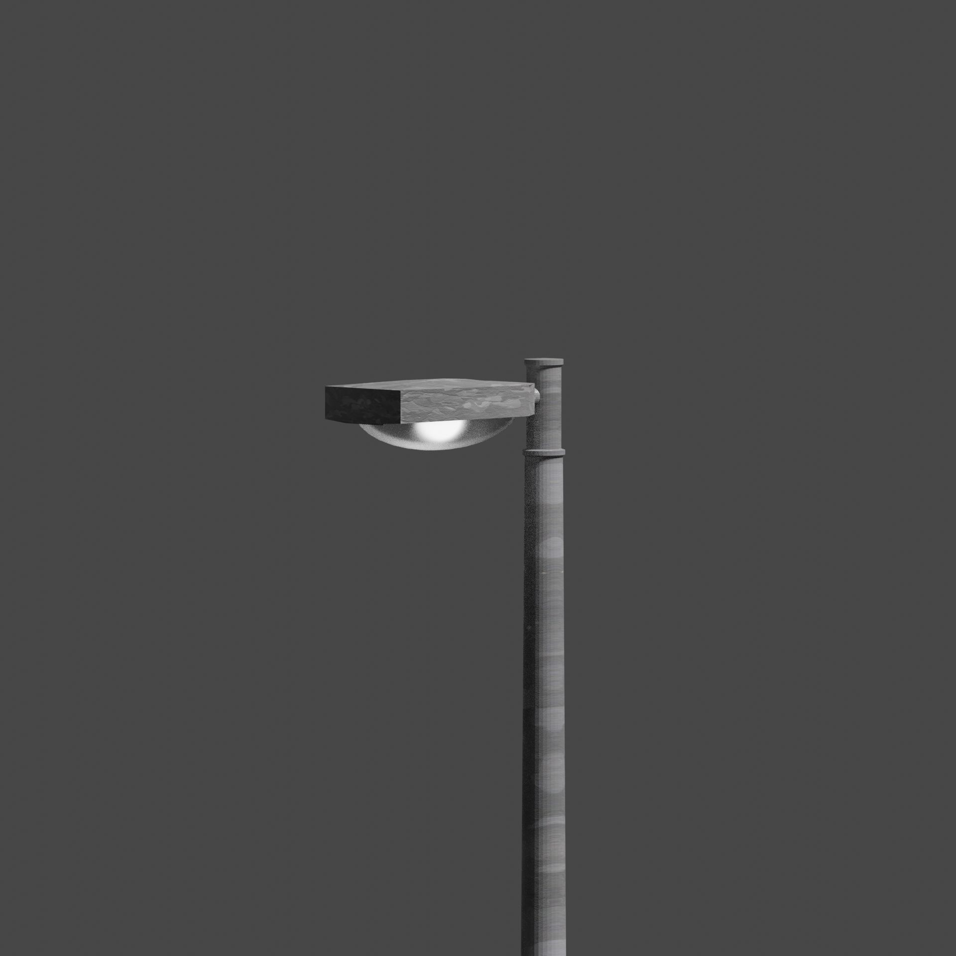 Streetlight street lamp Low-poly 3D model_4