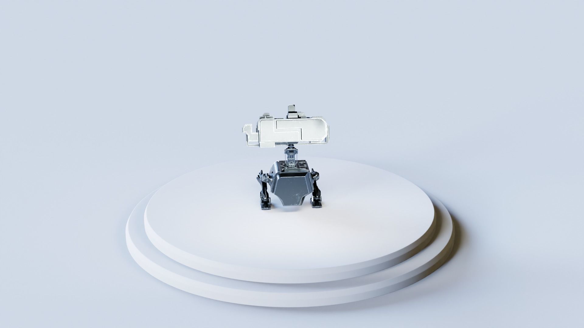 Star Wars Droid BD-2 IK Rigged Loypoly and Highpoly 3D Model Low-poly 3D model_13