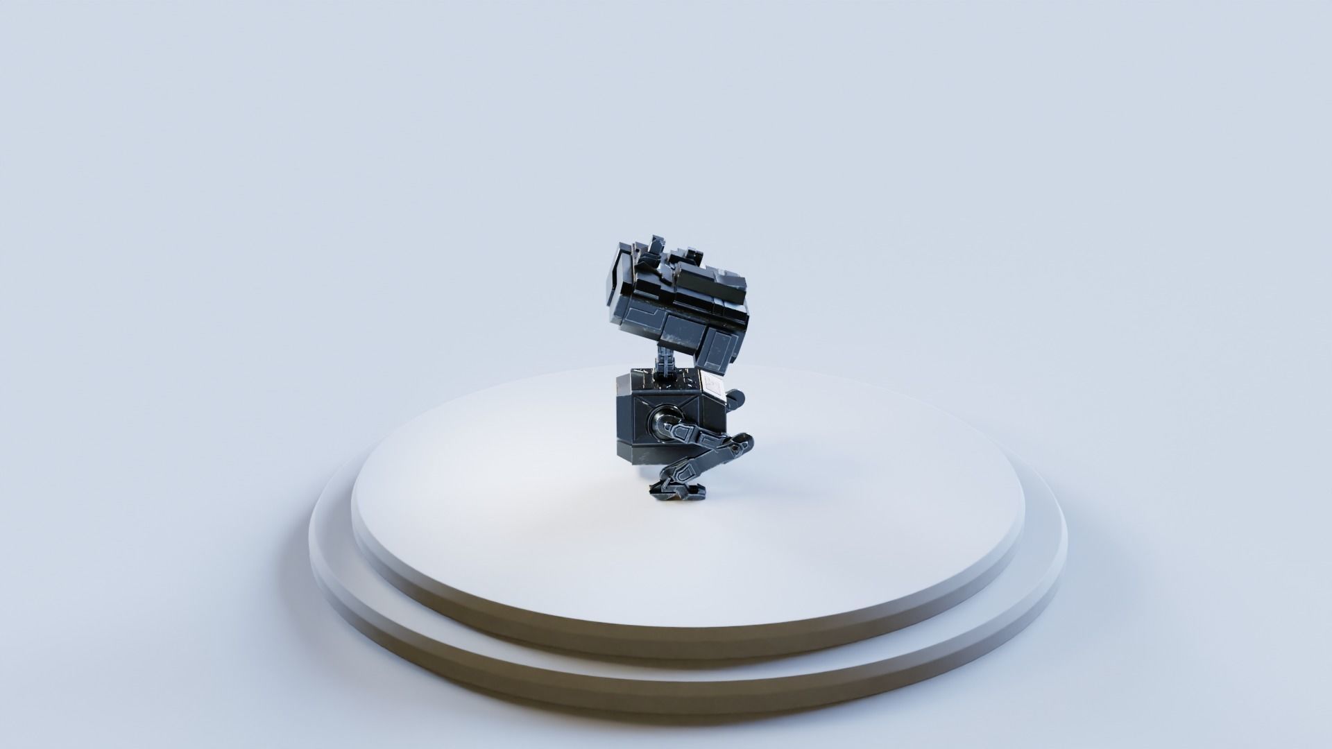 Star Wars Droid BD-2 IK Rigged Loypoly and Highpoly 3D Model Low-poly 3D model_20