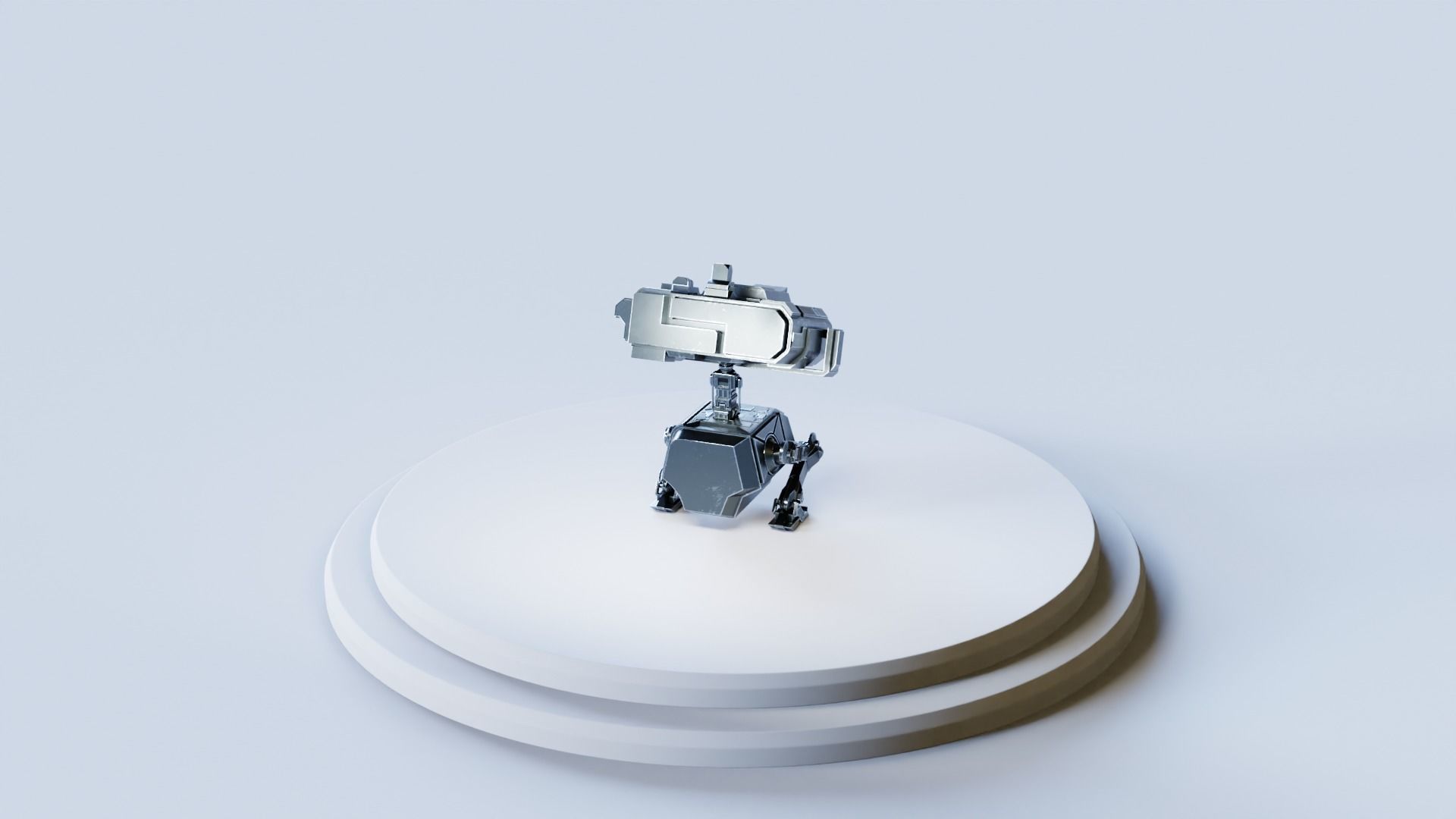 Star Wars Droid BD-2 IK Rigged Loypoly and Highpoly 3D Model Low-poly 3D model_15