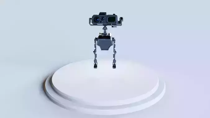 Star Wars Droid BD-2  IK Rigged Loypoly and Highpoly 3D Model