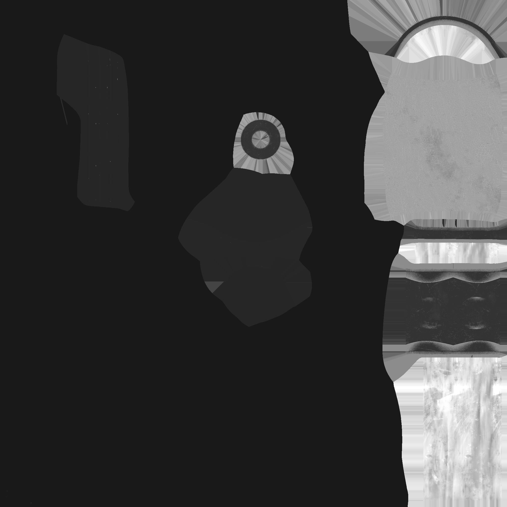 Medieval Battle Axe 02 Transparent Red - Fantasy Weaponry Low-poly 3D model_16